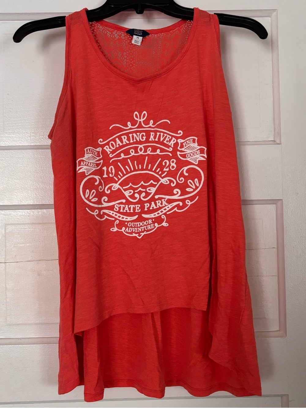 MV Sport Coral Lace Back Tank Top